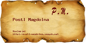Postl Magdolna névjegykártya